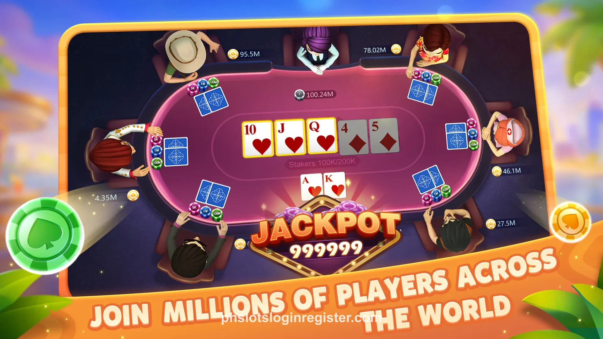 Mobile slot game in action
